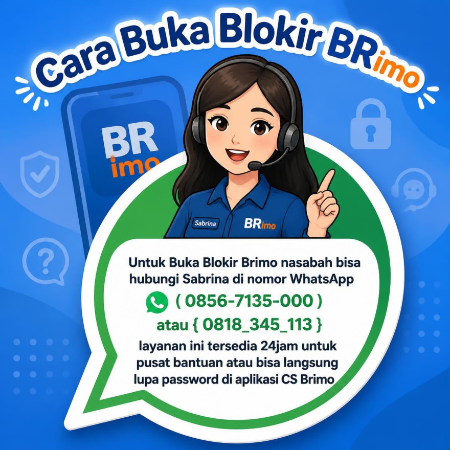 Call Center BRi pusat Bantuan BRimo Terblokir atau lupa password 